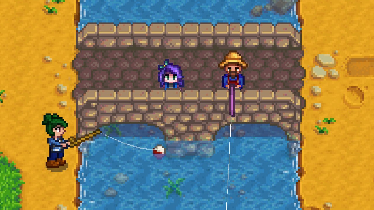 A screenshot of Stardew Valley multiplayer.