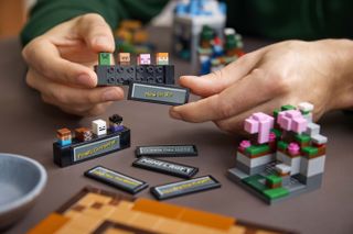 Lego minecraft microfigures and Minecraft stickers