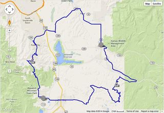 2014 Tour of Utah stage 7 map