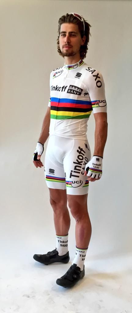 Peter Sagan in his new world champion's kit