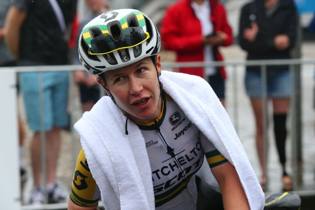 Australian road race champion Amanda Spratt (Mitchelton-Scott) took third place at the 2020 Cadel Evans Great Ocean Road Race