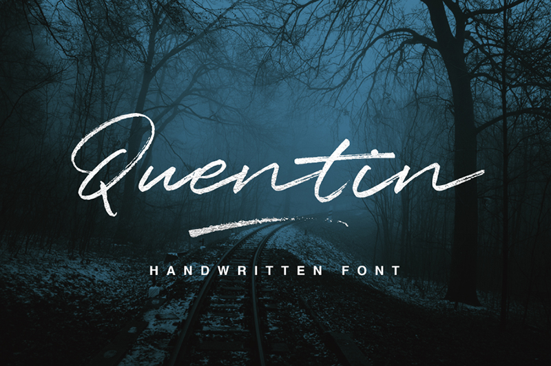 Quentin handwriting font