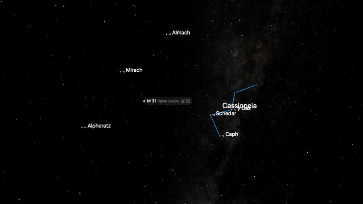 constellation on Starry Night software