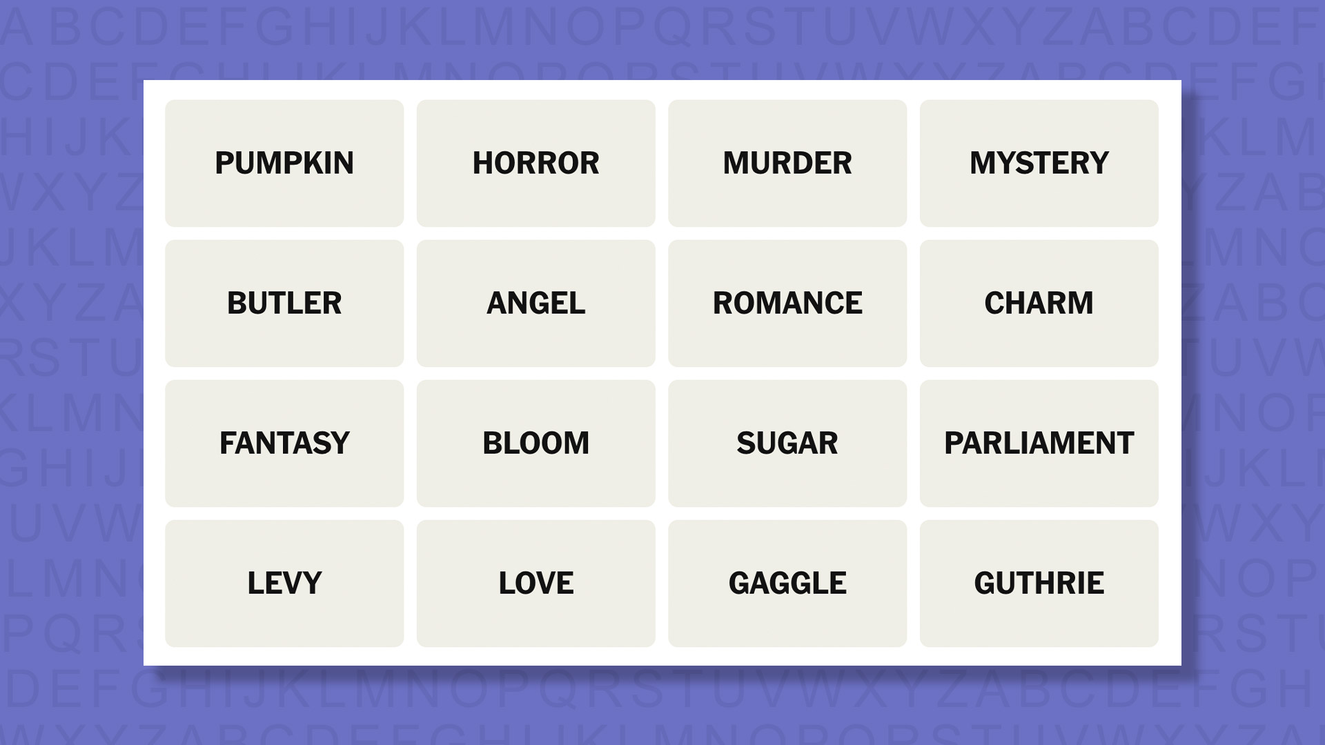 NYT Connections hints for game 872 on a purple background