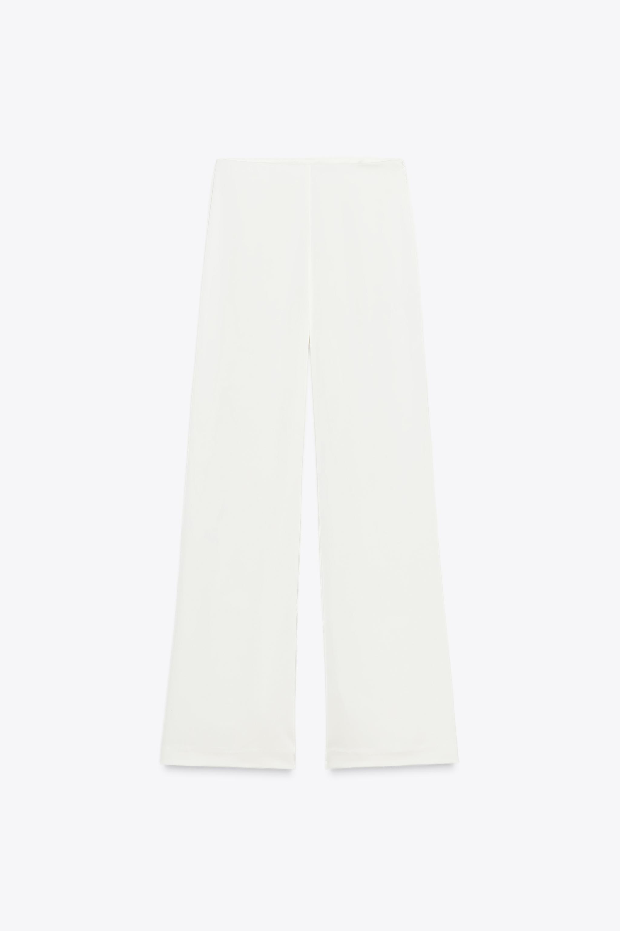 High-Waisted Satin Pants