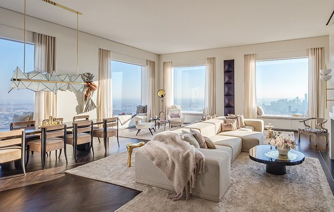 The 92nd-floor penthouse at 432 Park Avenue, New York, NY