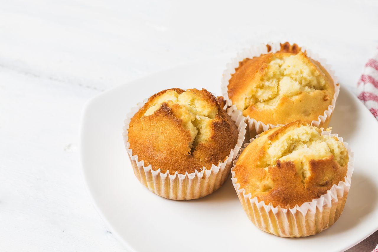 White chocolate muffins