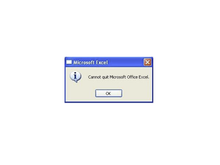 Excel Cannot Close Excel