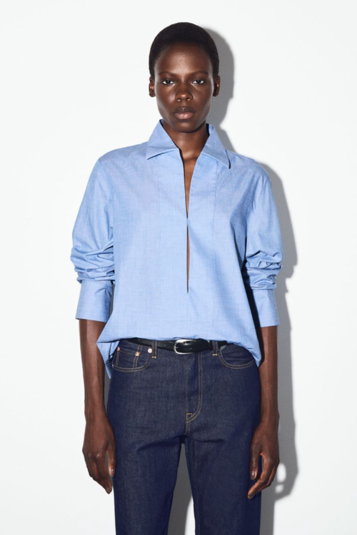 Longline Cotton Shirt