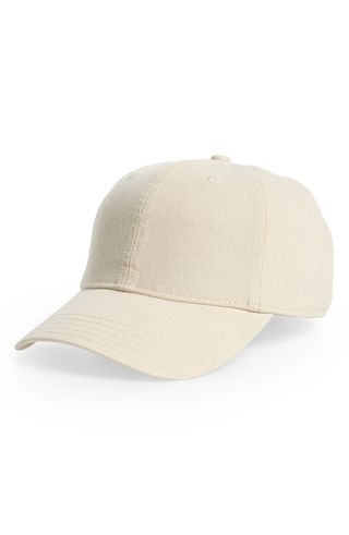 Madewell cream-colored baseball cap
