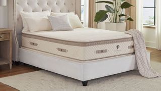 Best organic mattress: image shows the PlushBeds Botanical Bliss mattress in a bedroom