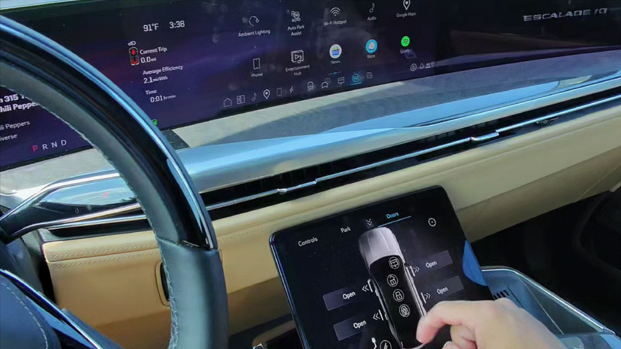 2025 Cadillac Escalade IQ doors opening on their own.