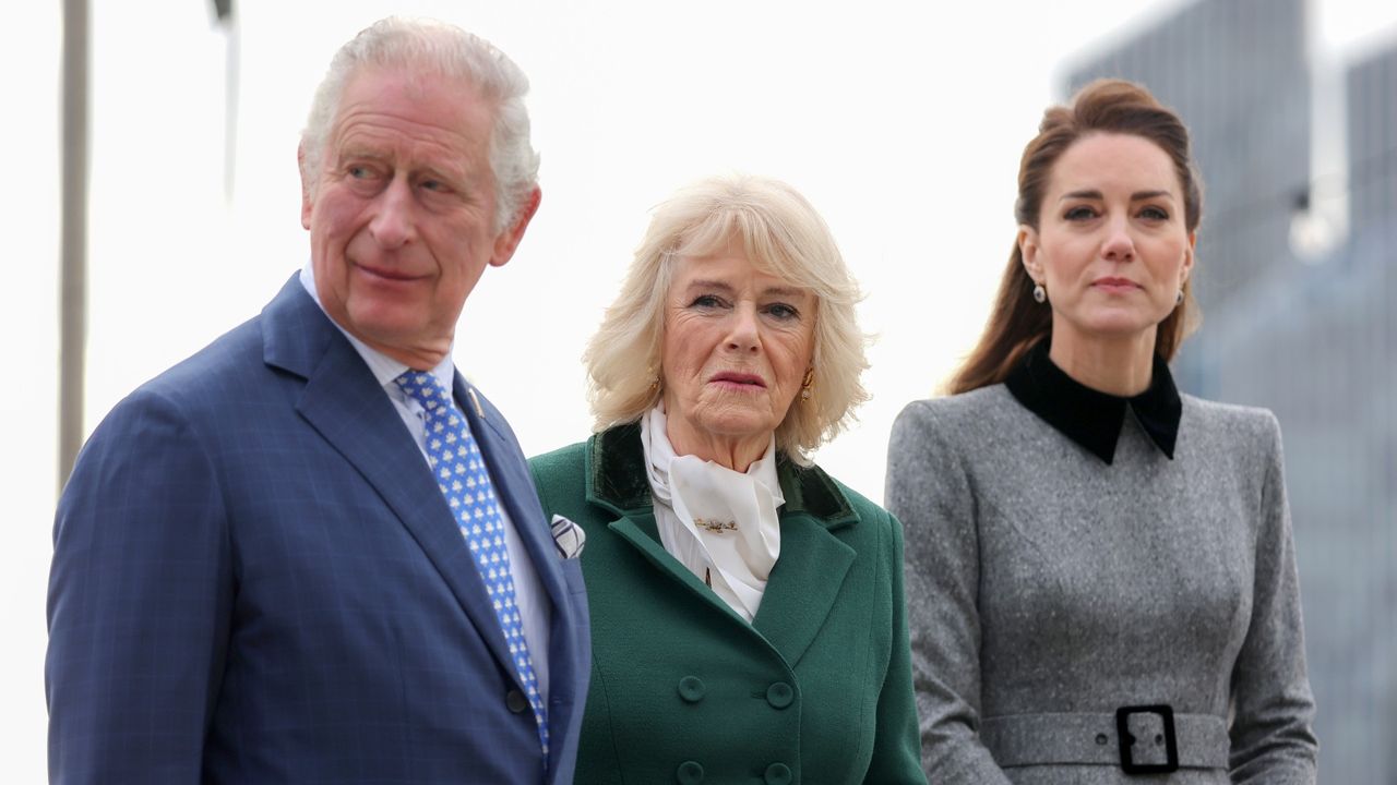 King Charles, Queen Camilla, and Kate Middleton at an engagement