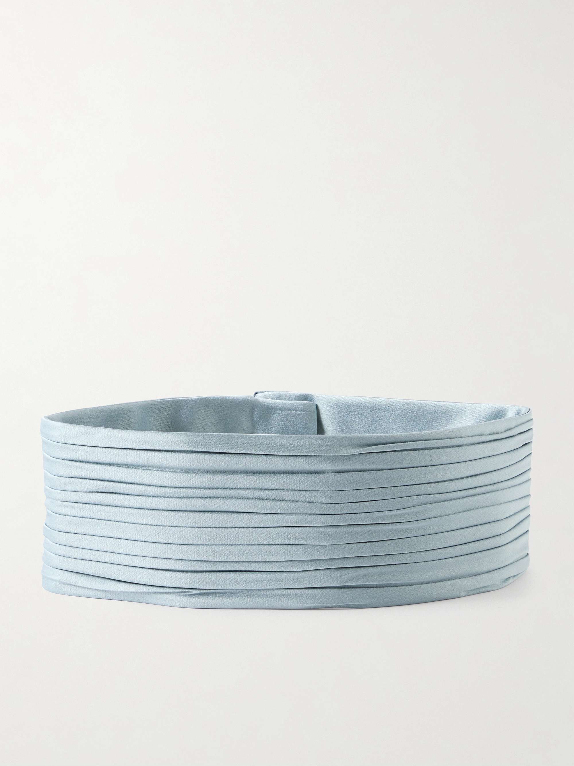 Pliss&amp;eacute; Satin Belt