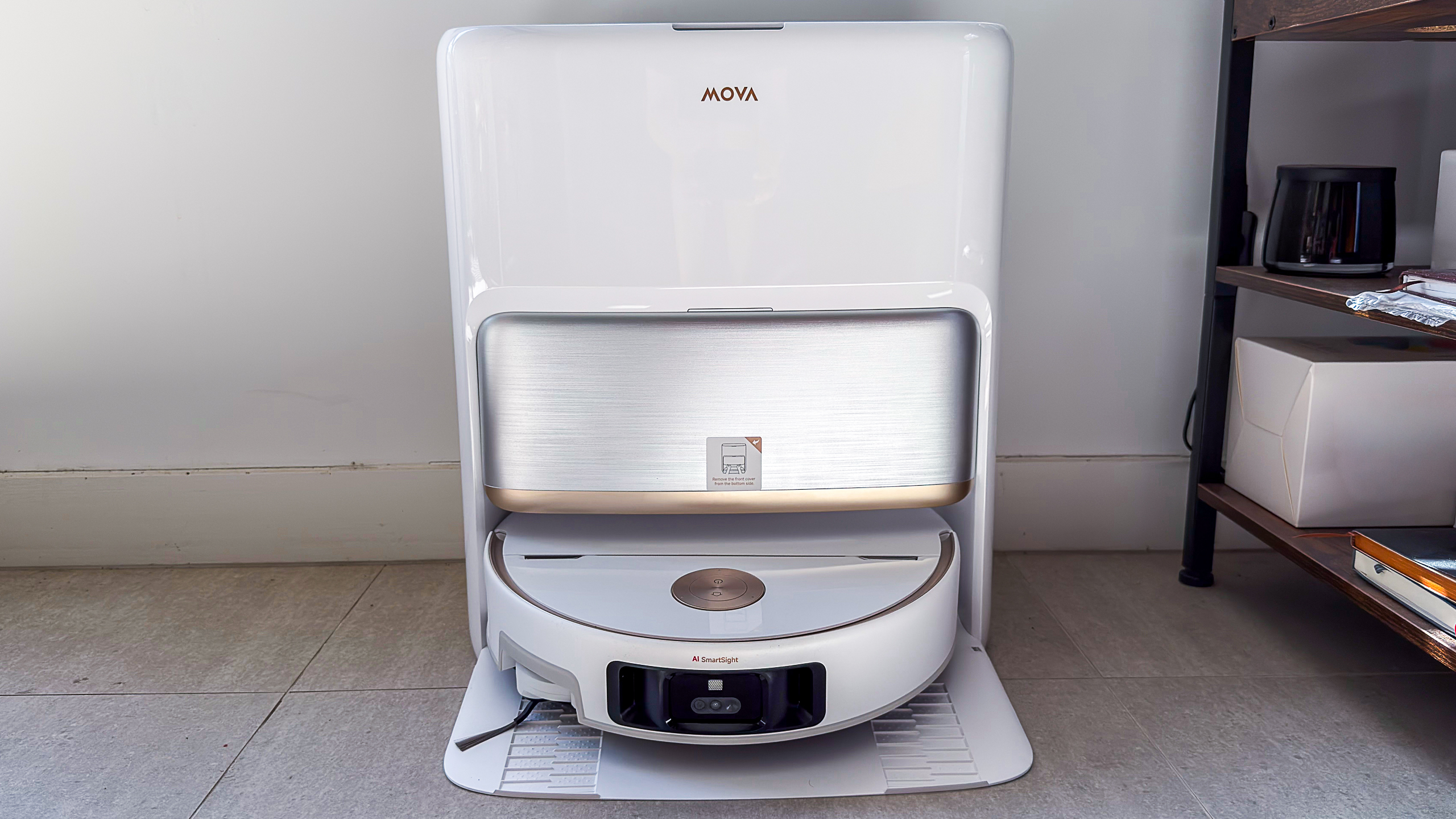 Mova V70 Ultra Complete beside a table