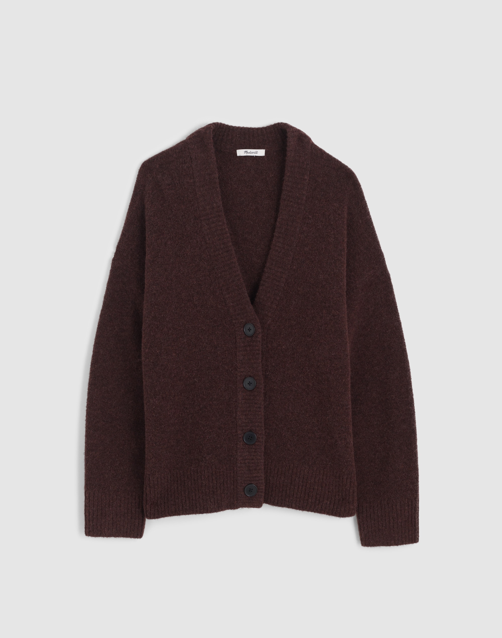 V-Neck Drop-Shoulder Cardigan