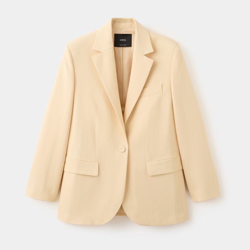 Mango , Linen Suit Jacket