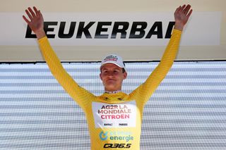 Felix Gall, overall leader of Tour de Suisse after stage 4
