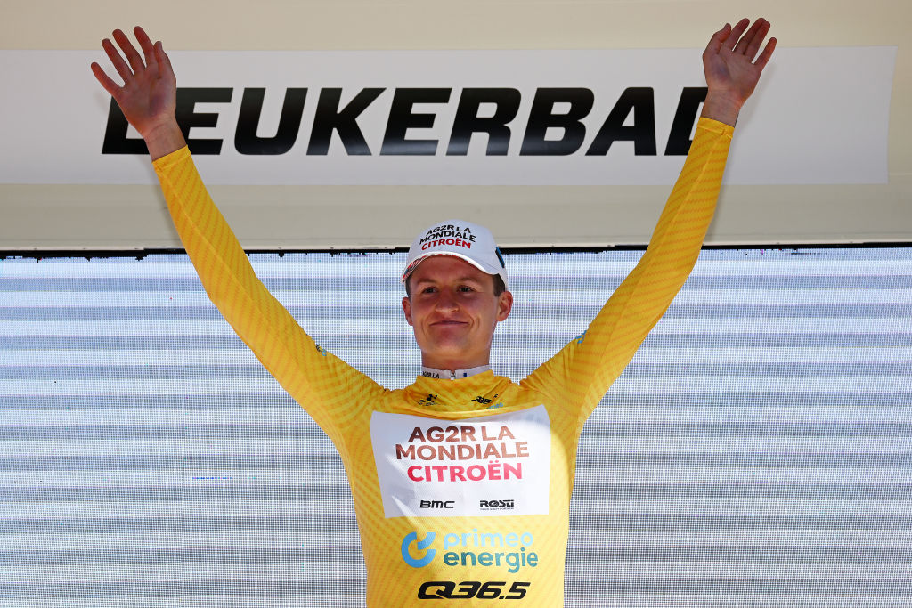 Felix Gall, overall leader of Tour de Suisse after stage 4