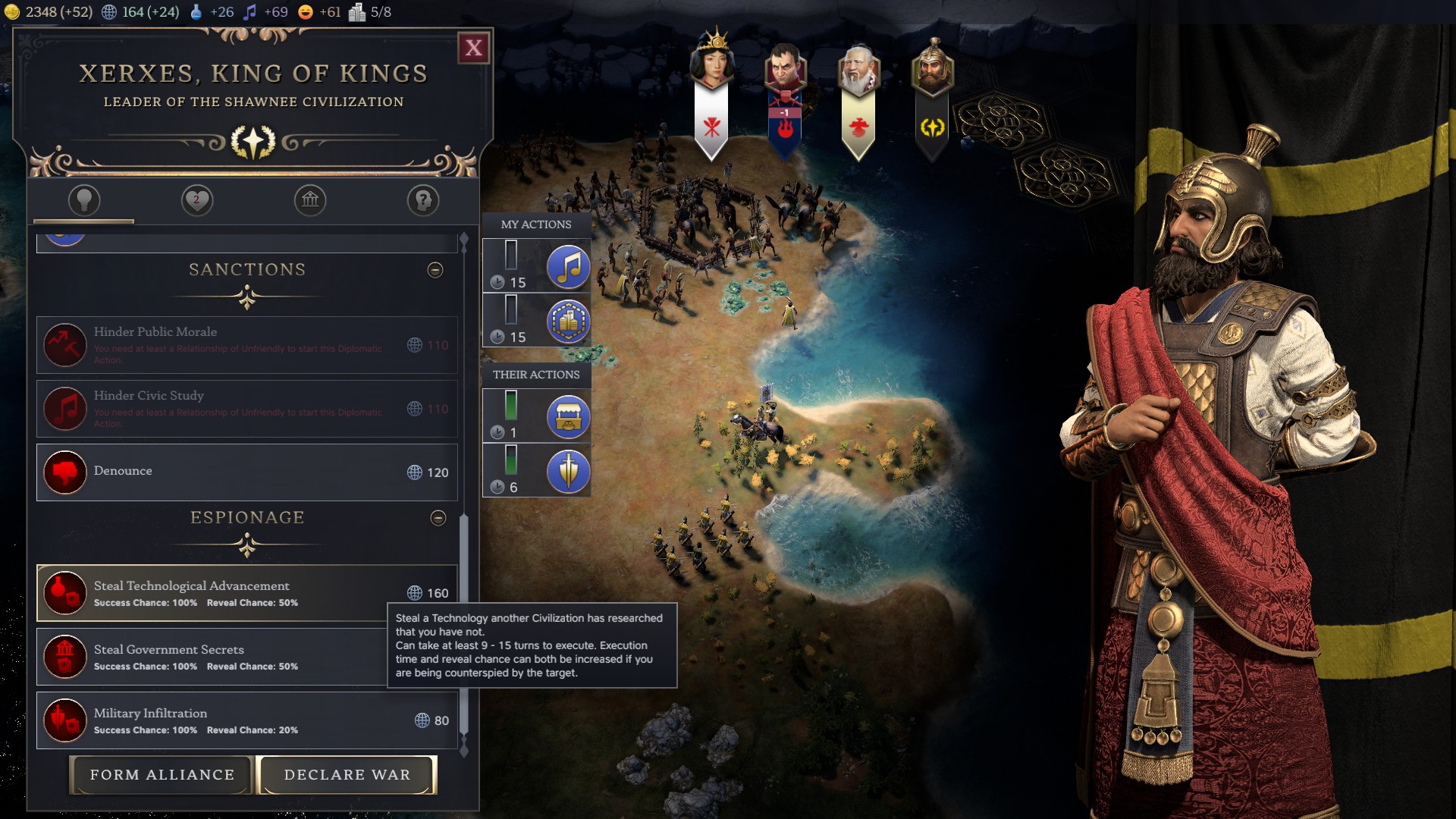 Another leader 7 of West Mel civilization 7.