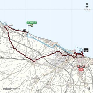 2014 Giro d'Italia map for stage 4