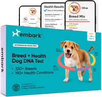 Embark Breed &amp; Ancestry Identification, Trait &amp; Health Detection Dog DNA Test Kit
RRP: $199.00 | Now: $134.00 | Save: $65.00 (33%)