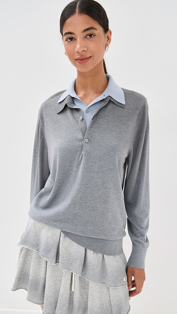 Acne Studios Silky Wool V-Neck Sweater