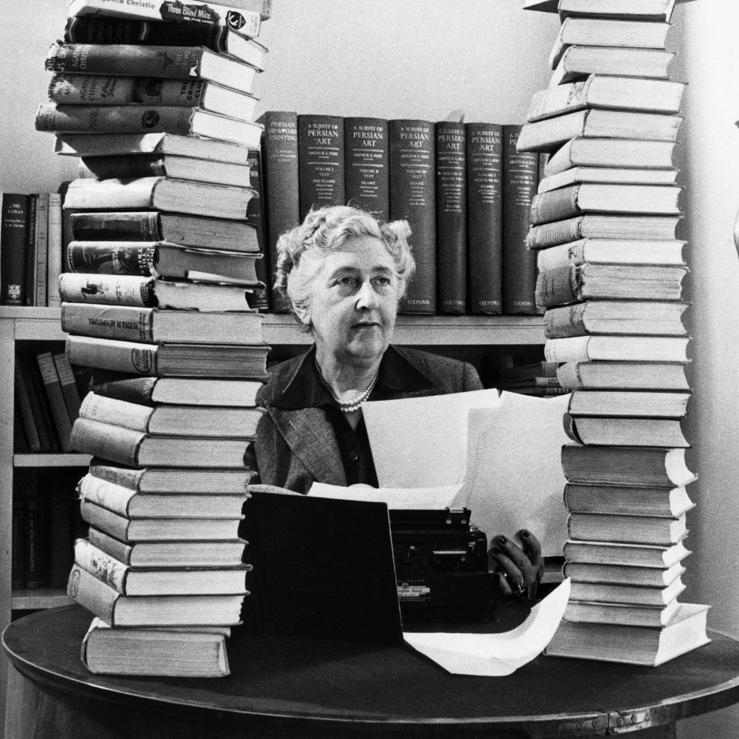Agatha Christie at Winterbrook, one of her many homes. 