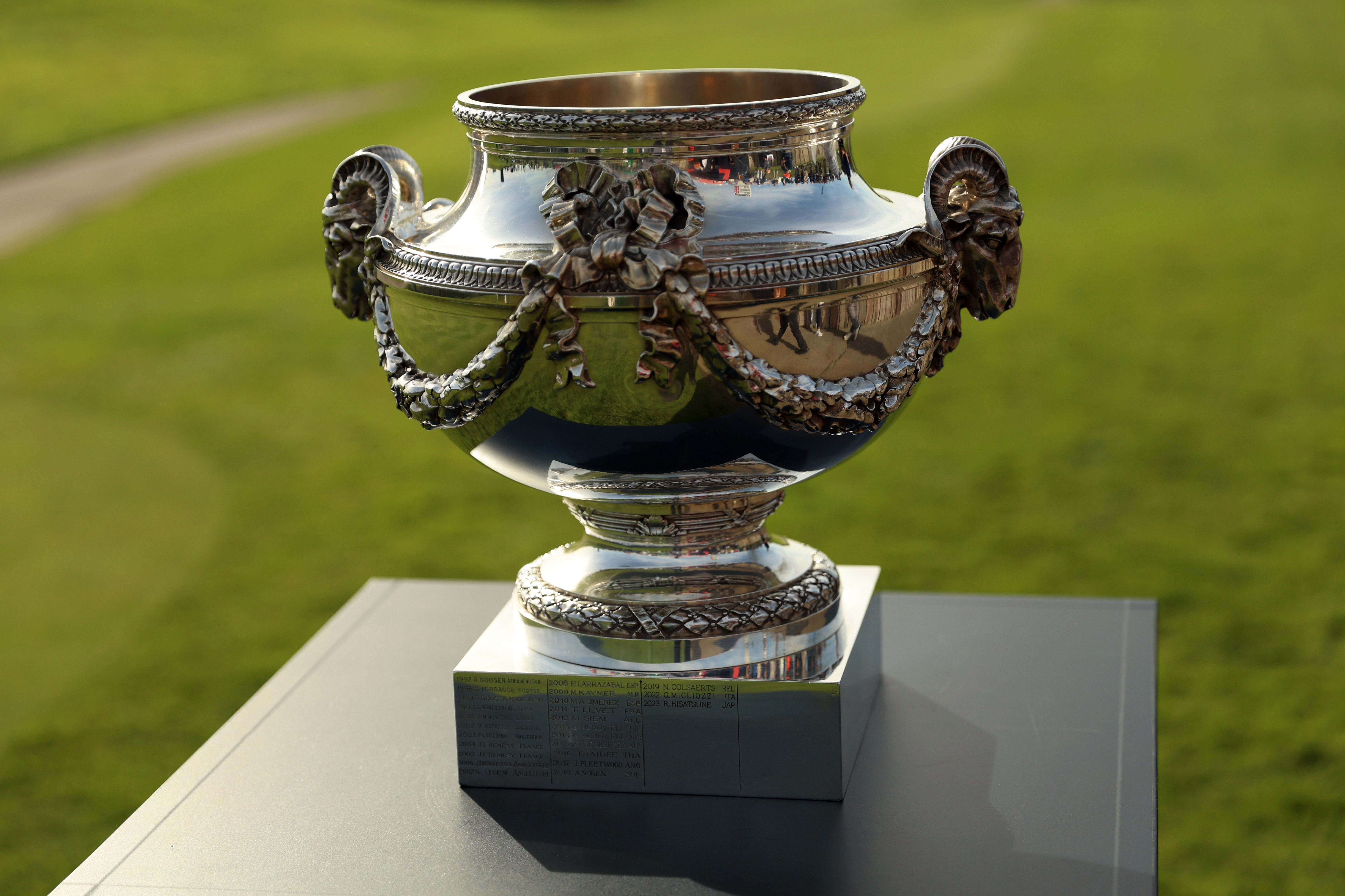 A general photo of the Open de France trophy