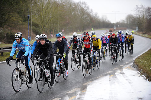 Group three head back, Tour de Nock, January 2010