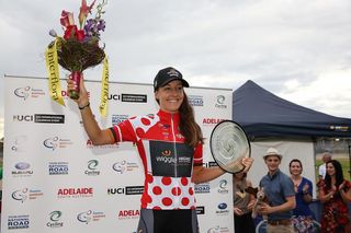 Dani King (Wiggle High5) wins the mountains jersey at the Santos Women's Tour