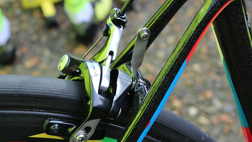 The empty holder says planned bike change