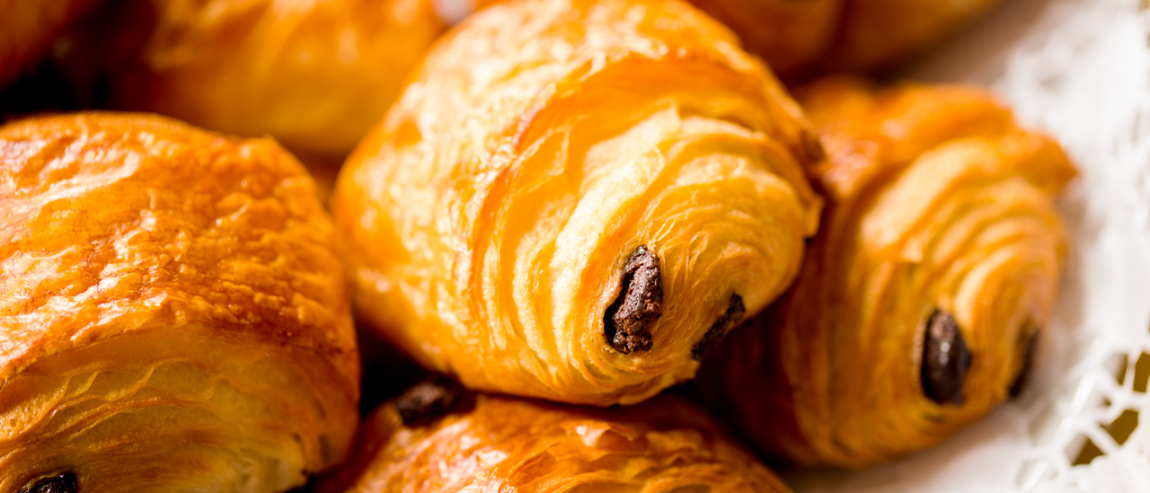 Image of pile of pain au chocolat pastries