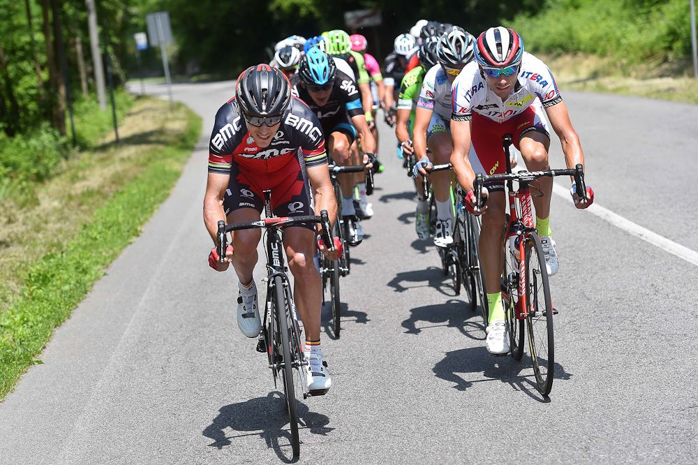 Philippe Gilbert powers the stage 18 breakaway.