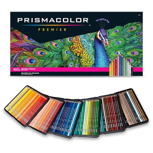 Prismacolor Premier Colored Pencils, Soft Core, Assorted Colors, 150 Count - Durable, Vibrant, Ultra-Smooth, Adult Coloring, Drawing, Sketching, Arts &amp;amp; Crafts