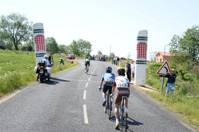 Europcar's Natnael Berhane claims the KOM points