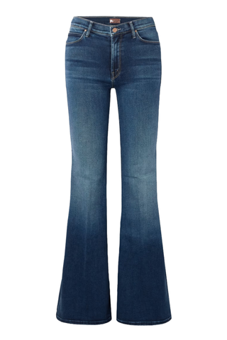 Mother The Doozy Cotton-Blend Mid-Rise Flared Jeans