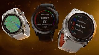 Garmin Fenix 7 Pro watch in three sizes