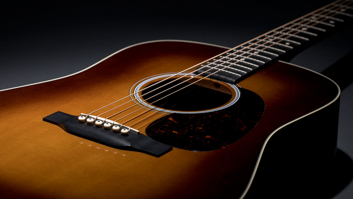 black walnut acoustic guitar