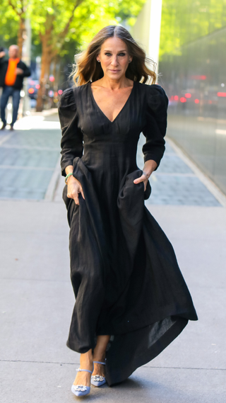 Sarah Jessica Parker is seen on October 15, 2020 in New York City