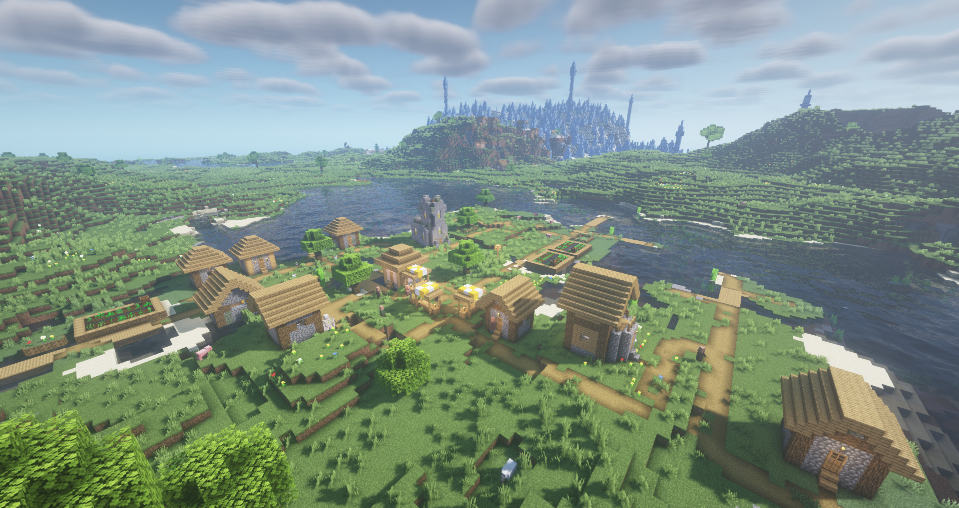 Minecraft plains village