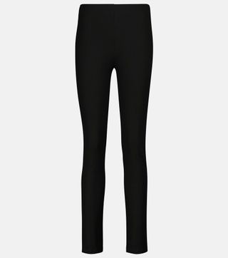 High-Rise Stretch-Gabardine Leggings