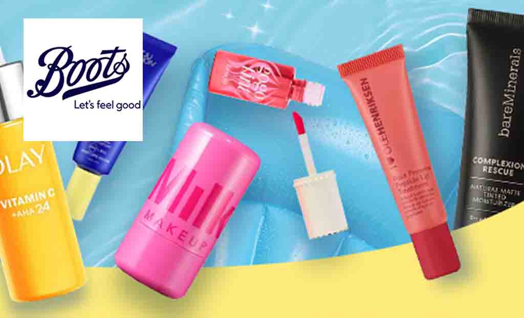Boots logo placed over summer productss