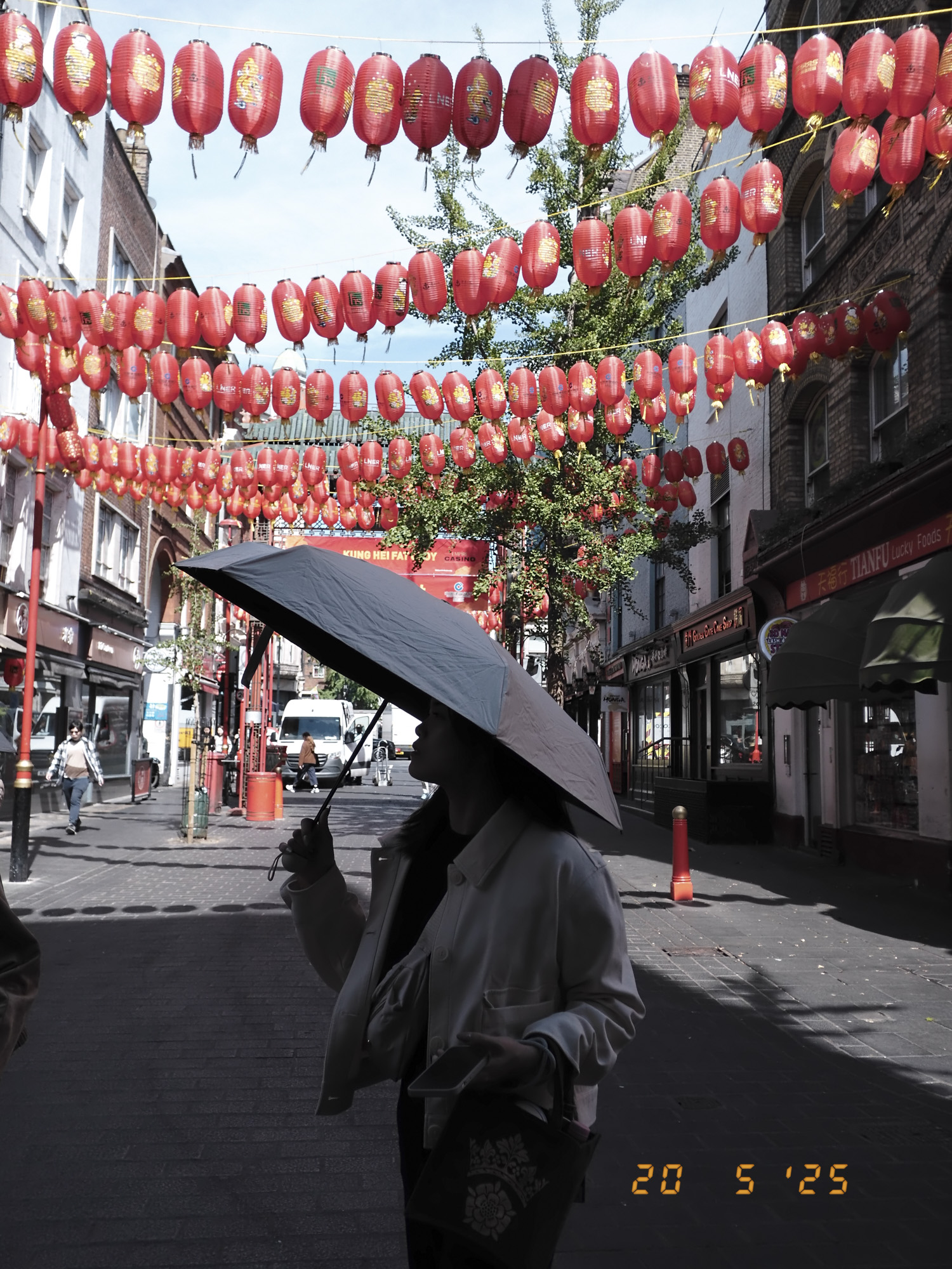 London's china town, street scene