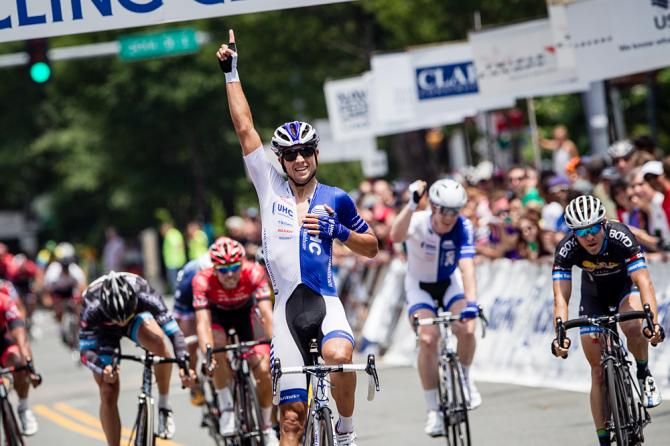 Kiel Reijnen (UnitedHealthcare) takes the win in Crystal City