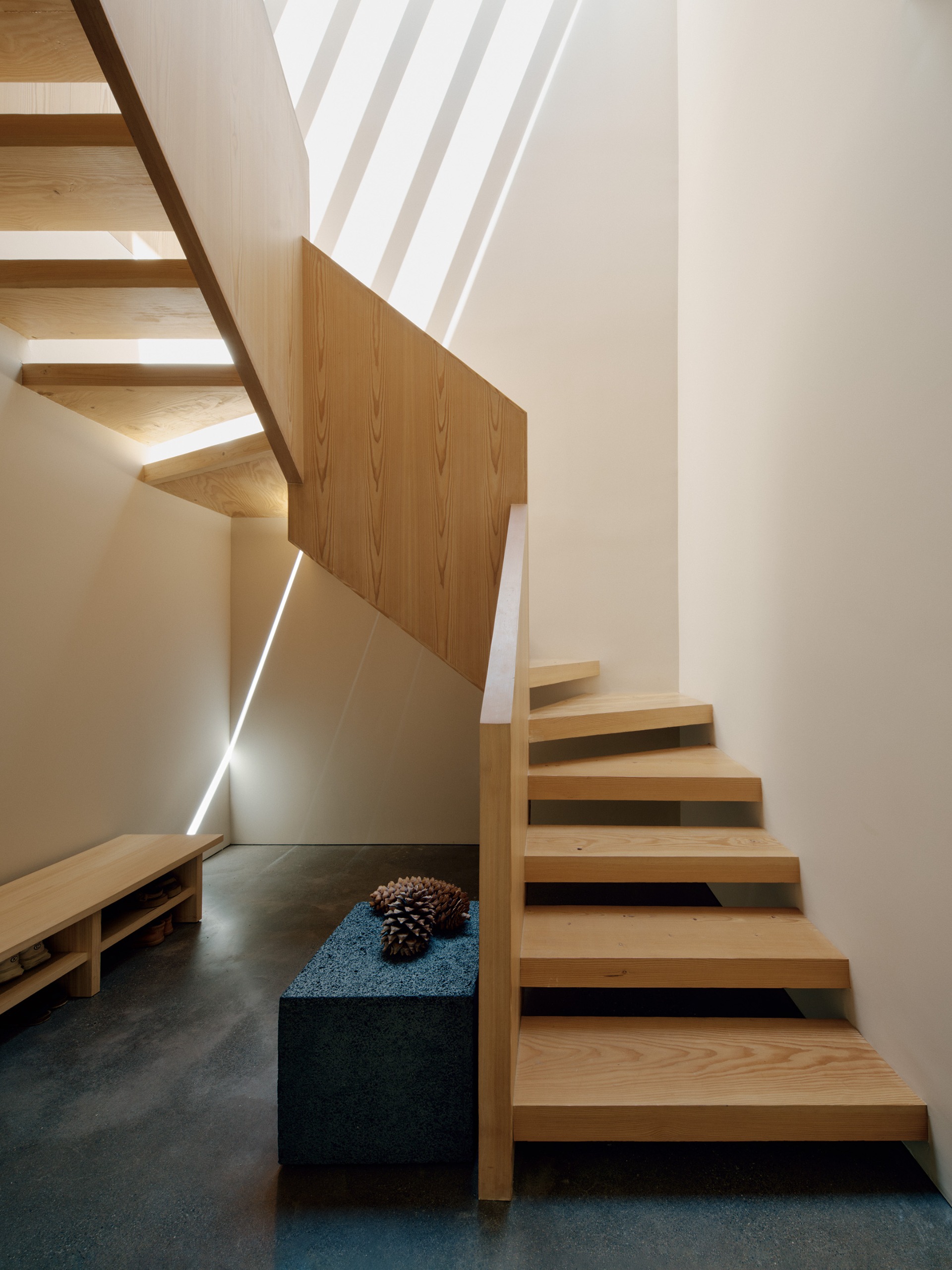 Precita House, San Francisco, a warm, natural-feeling home using timber and neutral colours