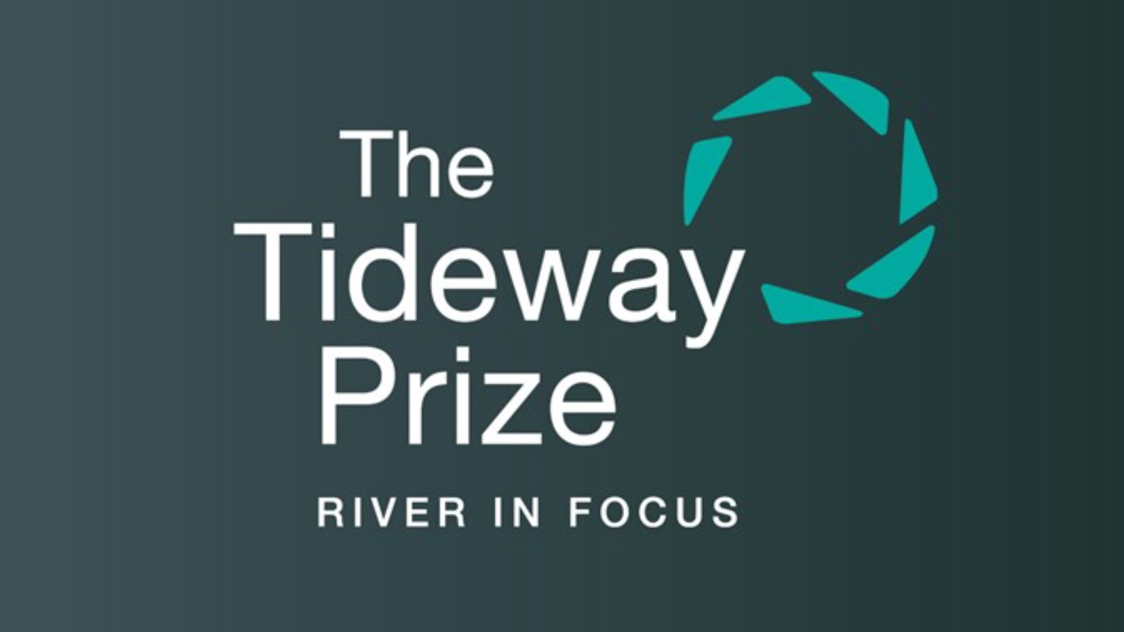 The Tideway Prize &amp;ldquo;River in Focus&amp;rdquo; logo in white and turquoise on a dark teal background