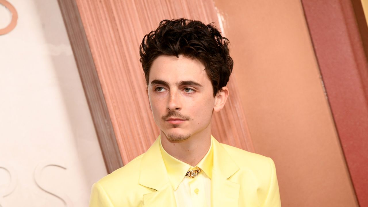 Timothee Chalamet at the 2025 Oscars