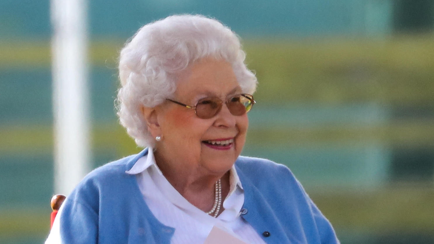 Queen Elizabeth II watches the Flat Ridden Sport Horse class during the opening day of the Royal Windsor Horse Show 2018