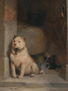 Low Life, 1829, oil on mahogany, 18in by 13¾in, by Edwin Henry Landseer (1802–73), Tate, London.